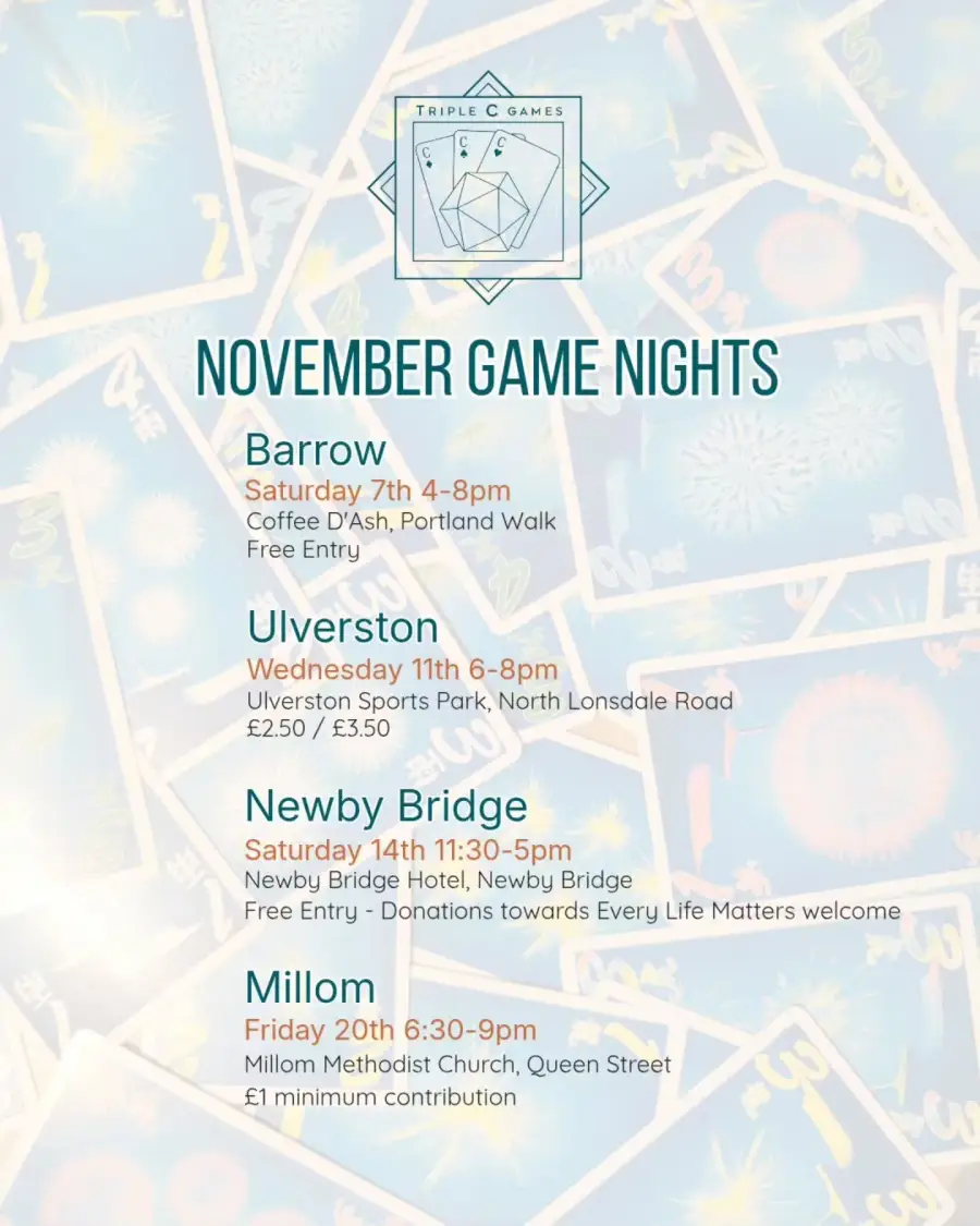 Triple C Games Board Game Night - Millom